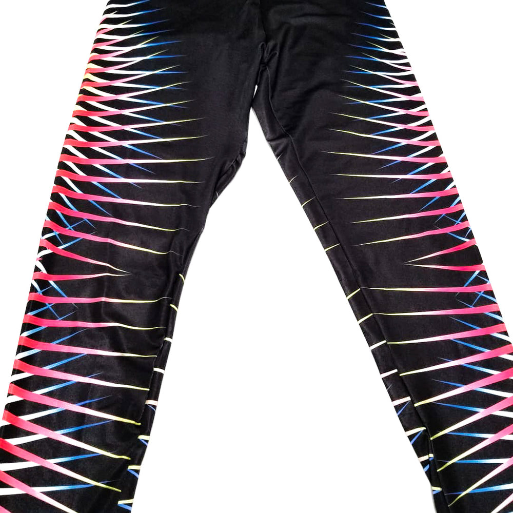 Cross stripes sport leggings - No weak points