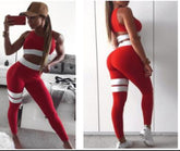 Yoga set Red and White - No weak points
