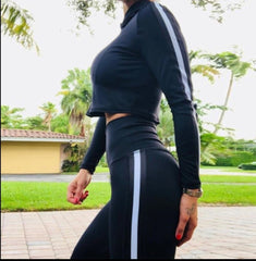 Crop hoody Spandex set - No weak points