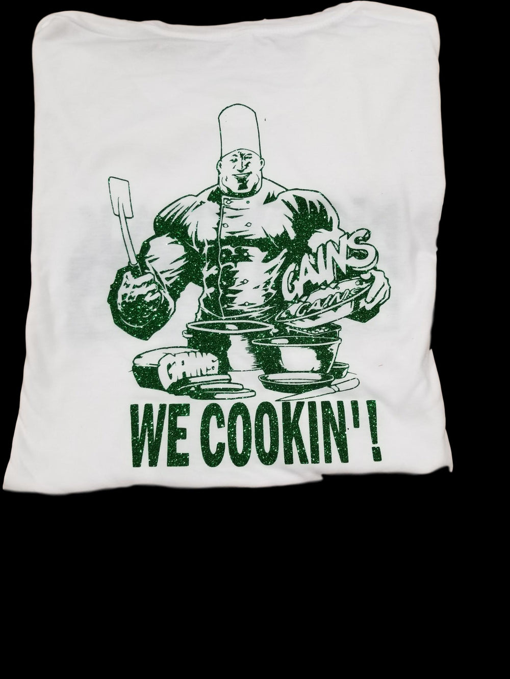 Money Green glittery tshirt - No weak points