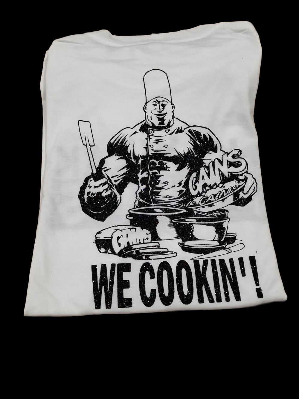 Black glittery tshirt - No weak points