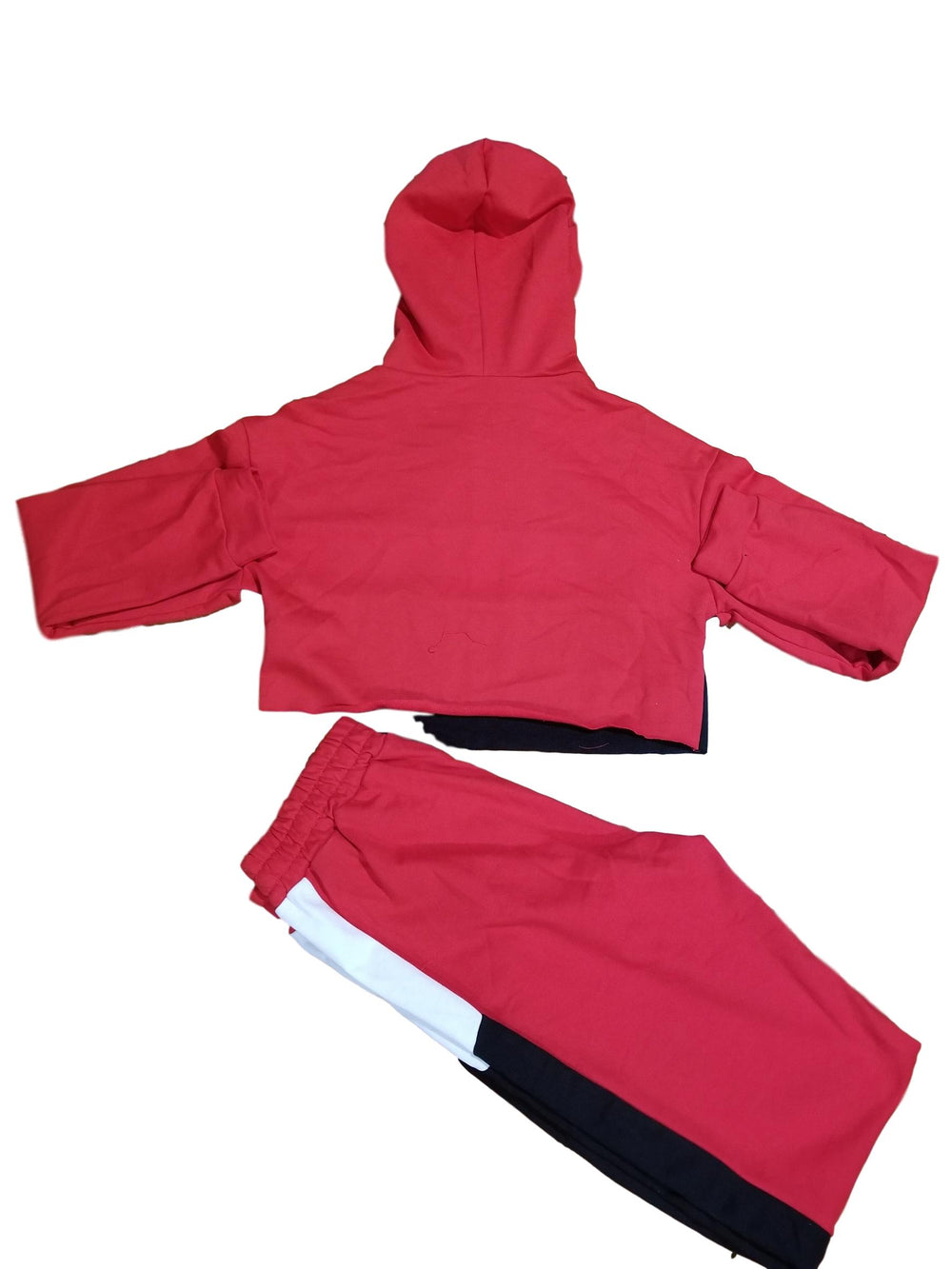 Red Crop hoody set - No weak points