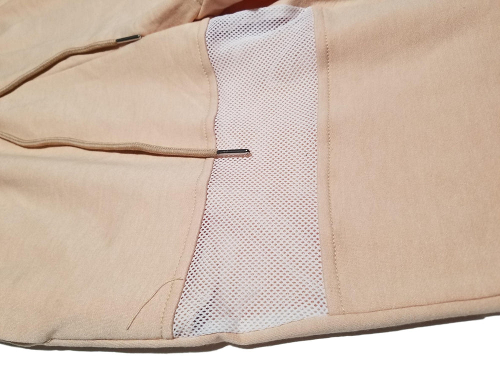 Beige Crop hoody and Sweatpants set - No weak points