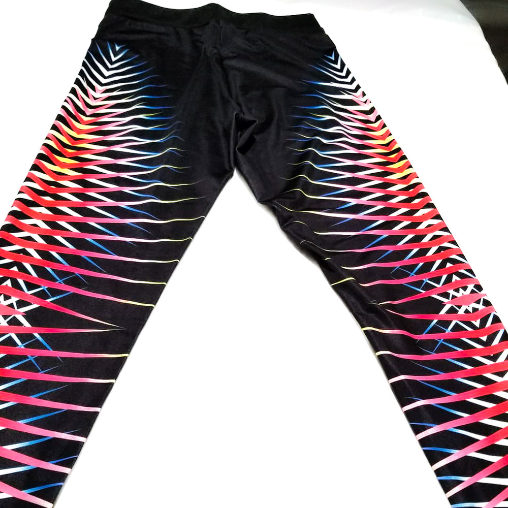 Cross stripes sport leggings - No weak points