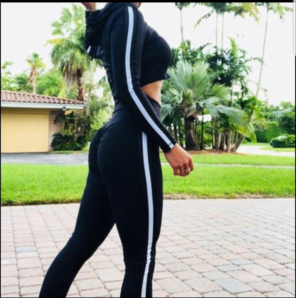 Crop hoody Spandex set - No weak points